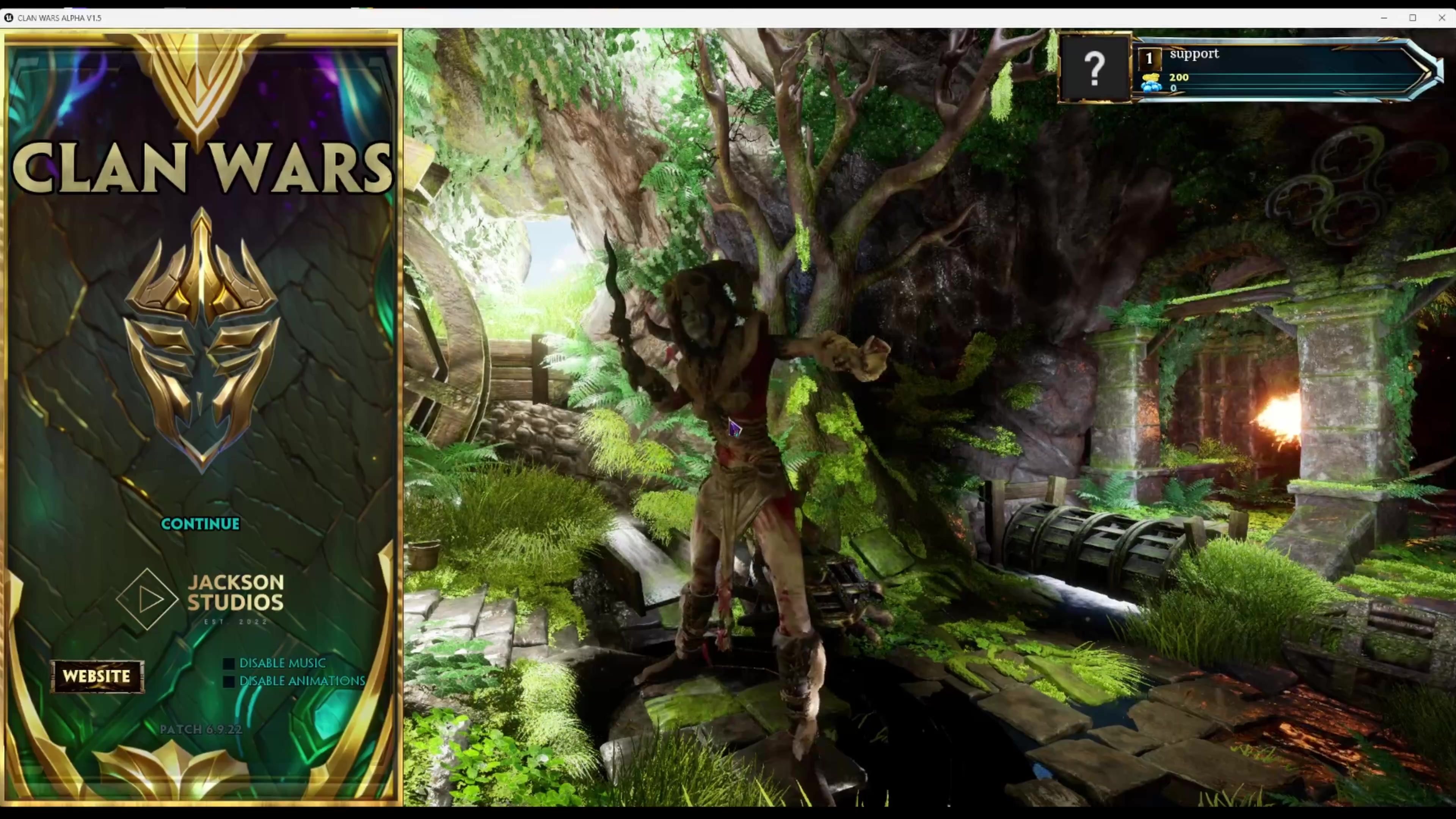Indie Showcase | Clan Wars | Main Menu
